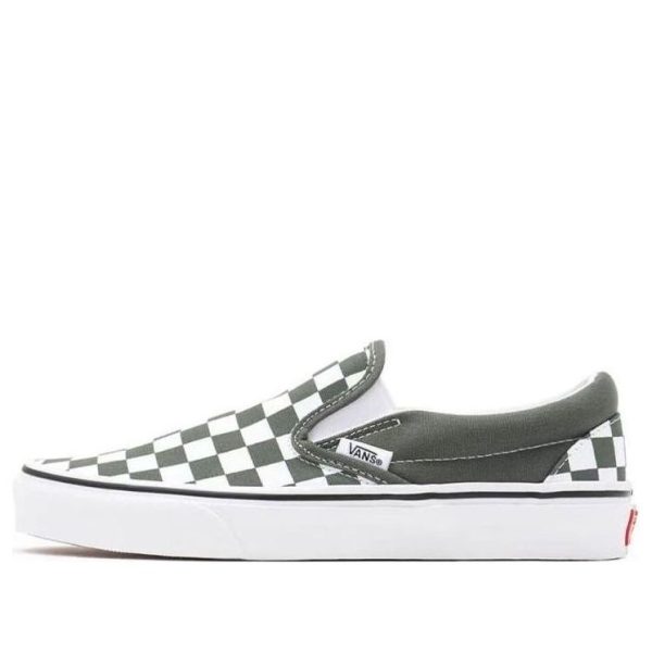 Vans Classic Slip-On Thyme Checkerboard