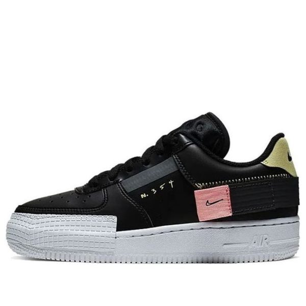 Nike Air Force 1 Type Black Zinnia