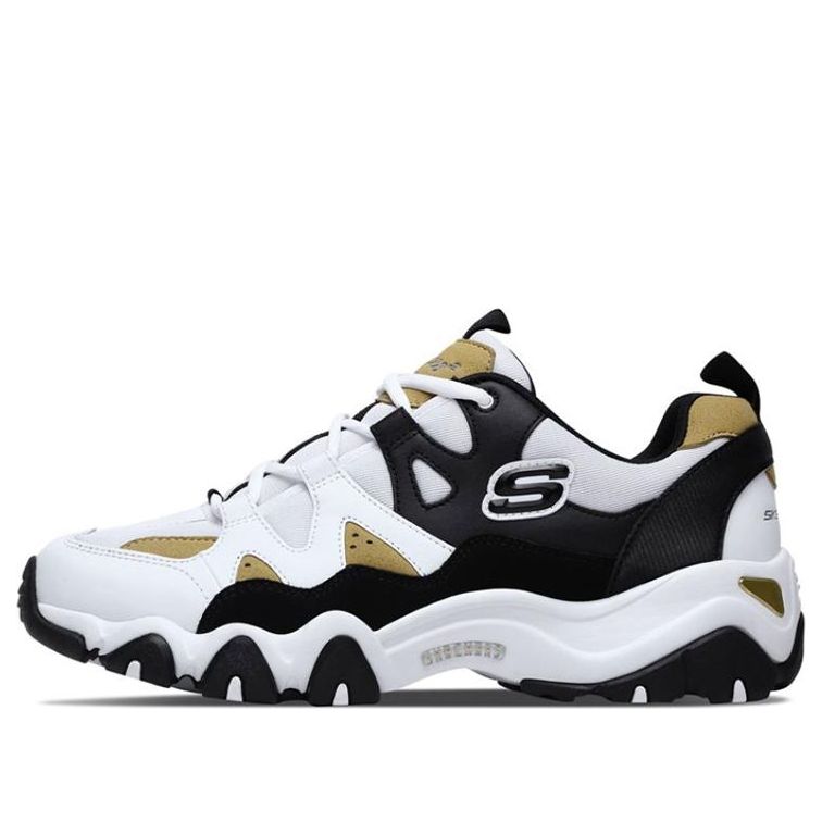 Skechers Dlites 2.0 Running Shoes Black/White/Yellow