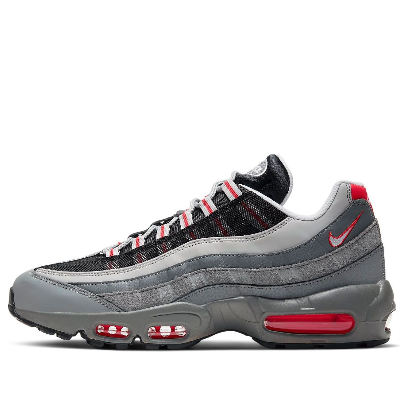 Nike Air Max 95 Essential Particle Grey Track Red
