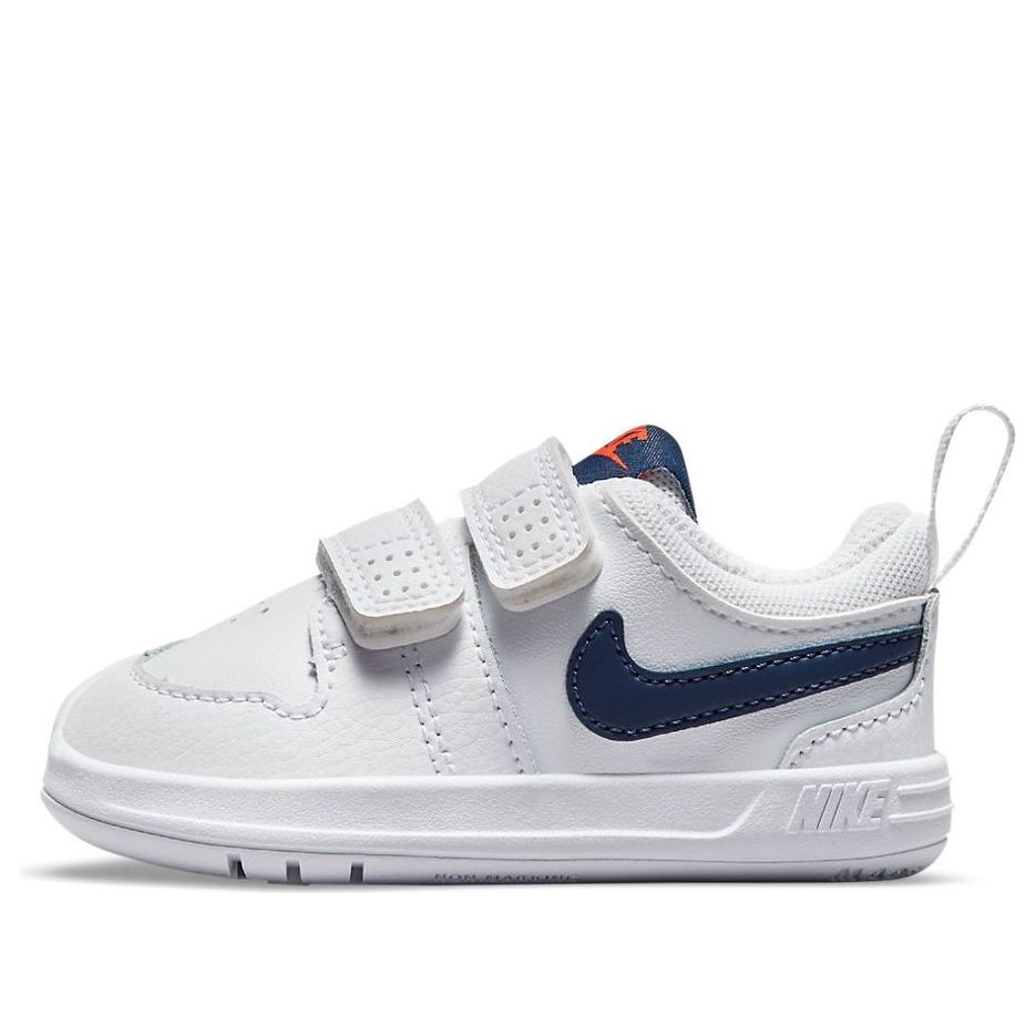 Toddler/Baby Nike Pico 5 Wear-resistant Shock Absorption Non-Slip Low Tops Sports Shoe White Blue