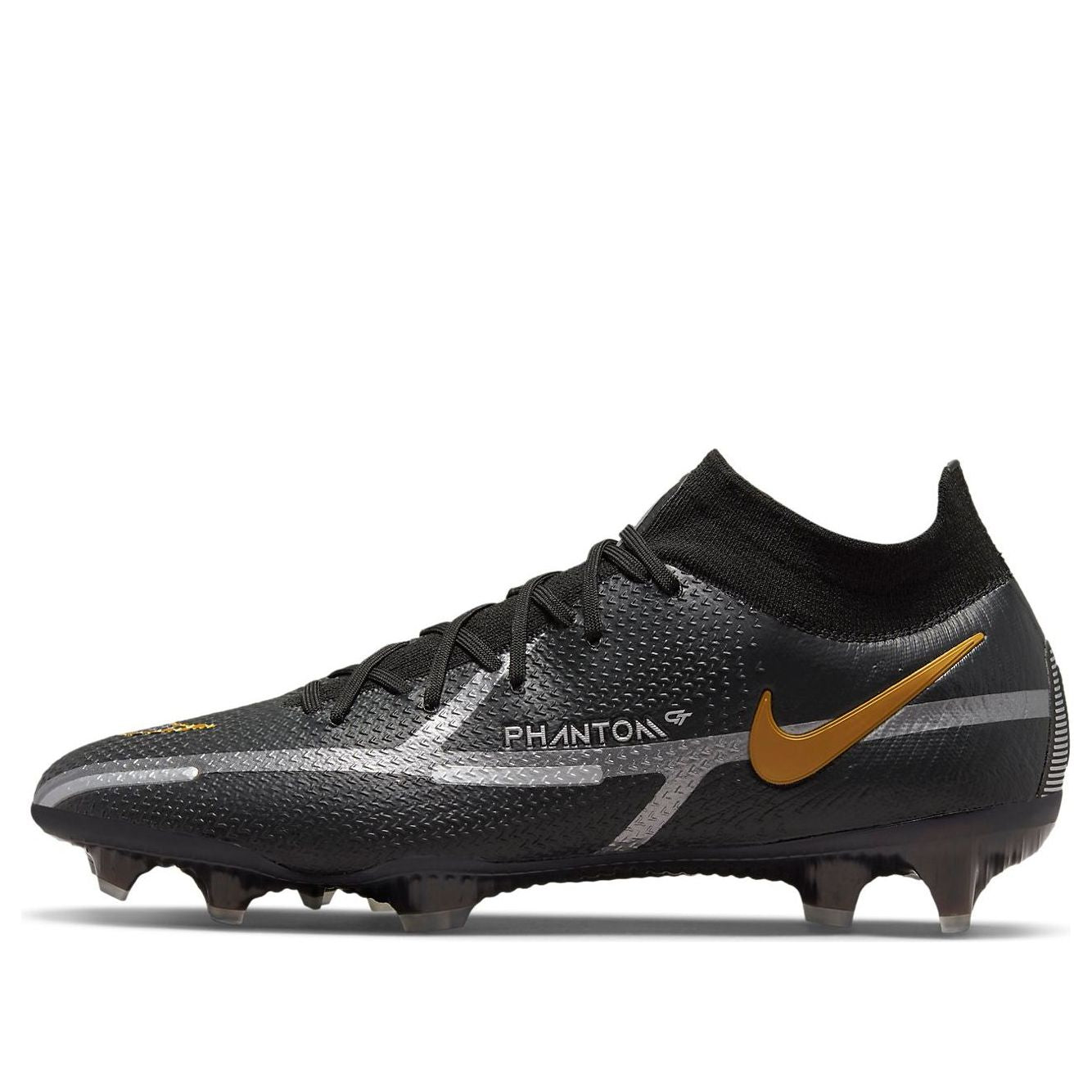 Nike Phantom GT2 Elite DF FG Black Metallic Gold