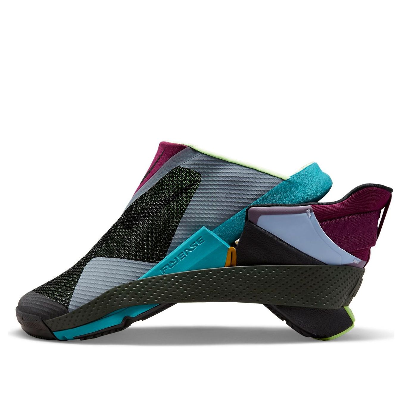 Nike GO FlyEase Black Lime Glow