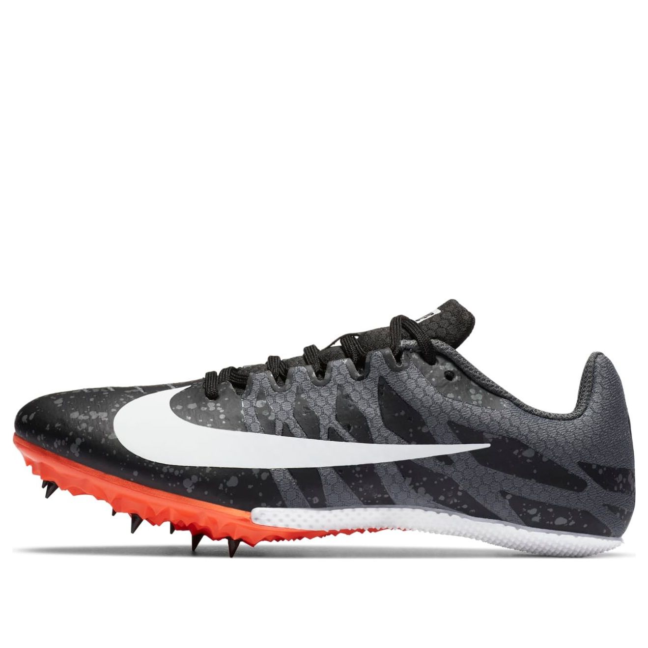 Nike Air Zoom Rival S 9 Spikes Paint Splatter Black Iron Grey