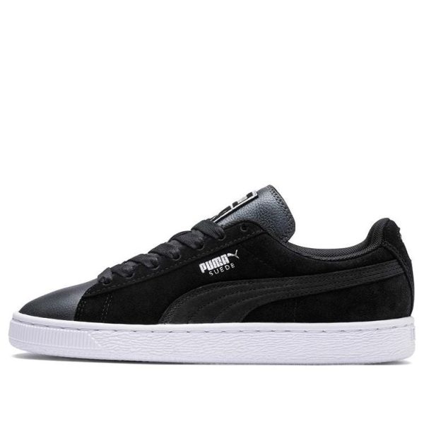 PUMA Suede Shimmer Black/Grey Low Board Shoes