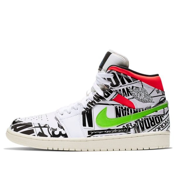 Air Jordan 1 Mid Over-Print Logos