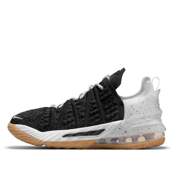 Nike LeBron 18 Black White Gum