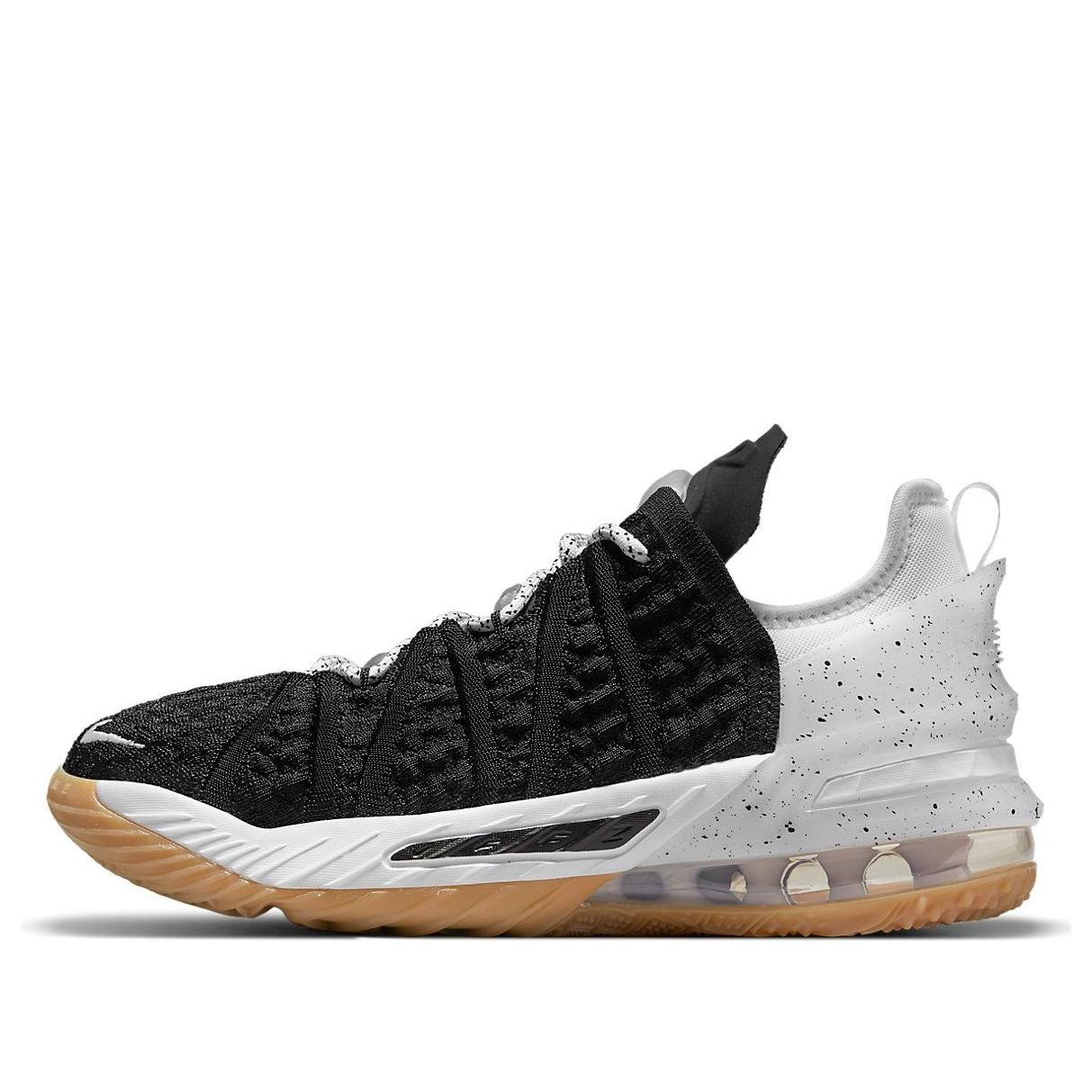 Nike LeBron 18 Black White Gum