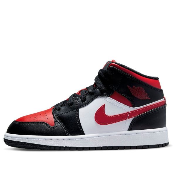 Air Jordan 1 Mid Black Fire Red