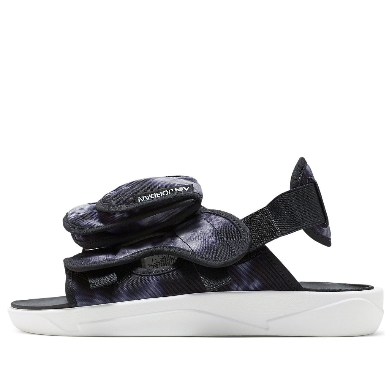 Air Jordan LS Slide Cozy Non-Slip Outdoor Sports Sandals Black White Tie Dye Black White