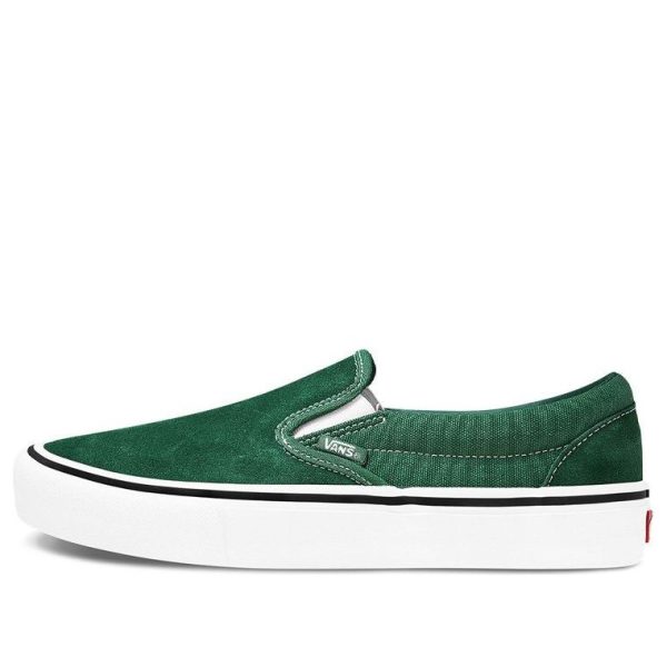 Vans Slip-On Pro Classic Low Tops Casual Skateboarding Shoes Unisex Green