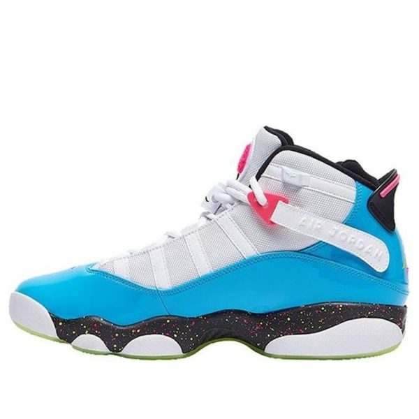Air Jordan 6 Rings Blue Fury Cyber Pink