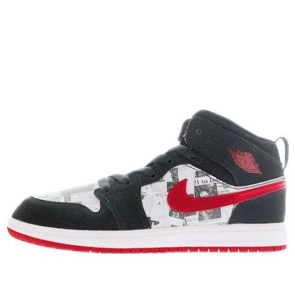 Air Jordan 1 Mid SE Newspaper Air Times