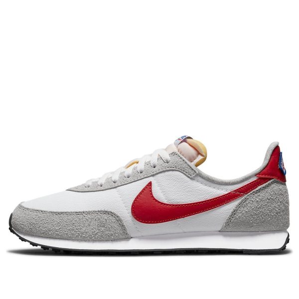 Nike Waffle Trainer 2 White Light Smoke Grey Gym Red