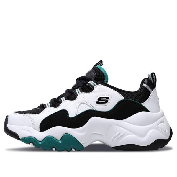 Skechers Dlites 3.0 GS Black/White/Green