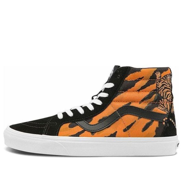 Vans Unisex SK8-Hi Reissue High-Top Sneakers Black/Orange