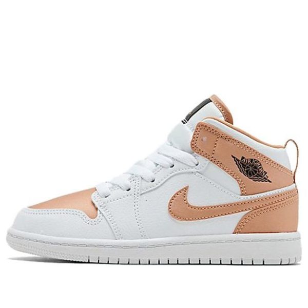 Air Jordan 1 Mid White Rose Gold