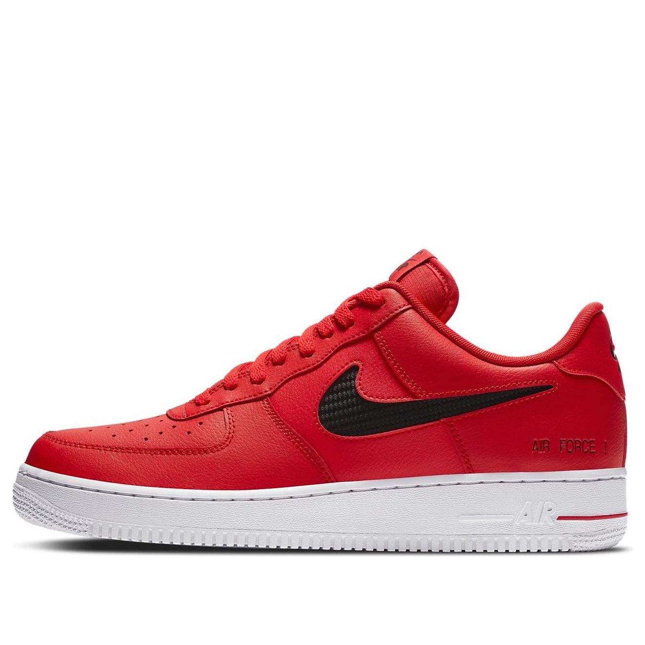 Nike Air Force 1 07 LV8 Cut Out Swoosh - University Red