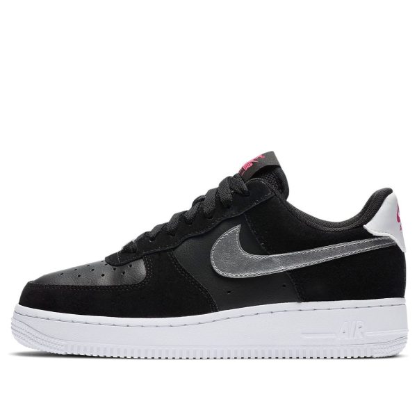 Nike Air Force 1 07 Black Metallic Silver
