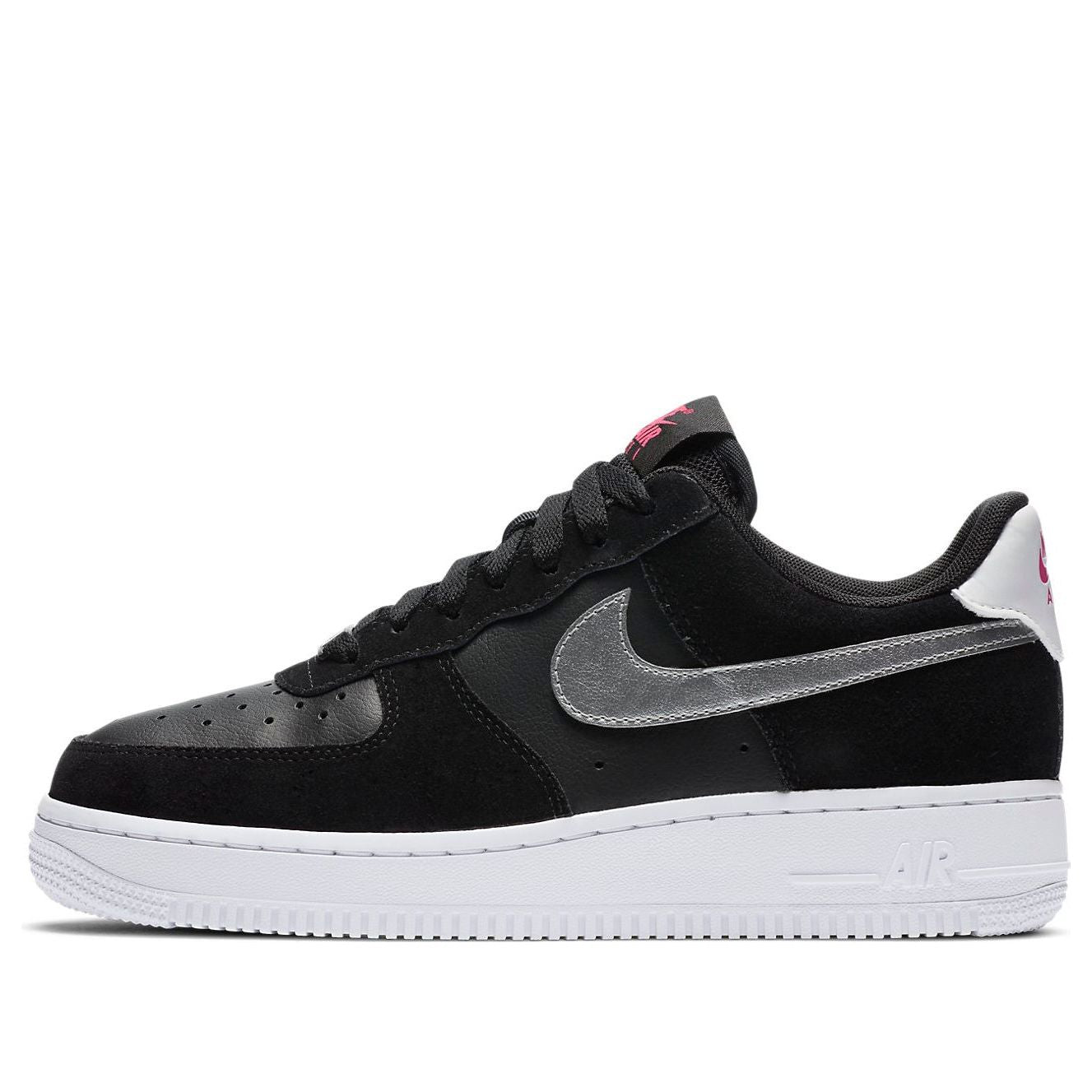 Nike Air Force 1 07 Black Metallic Silver