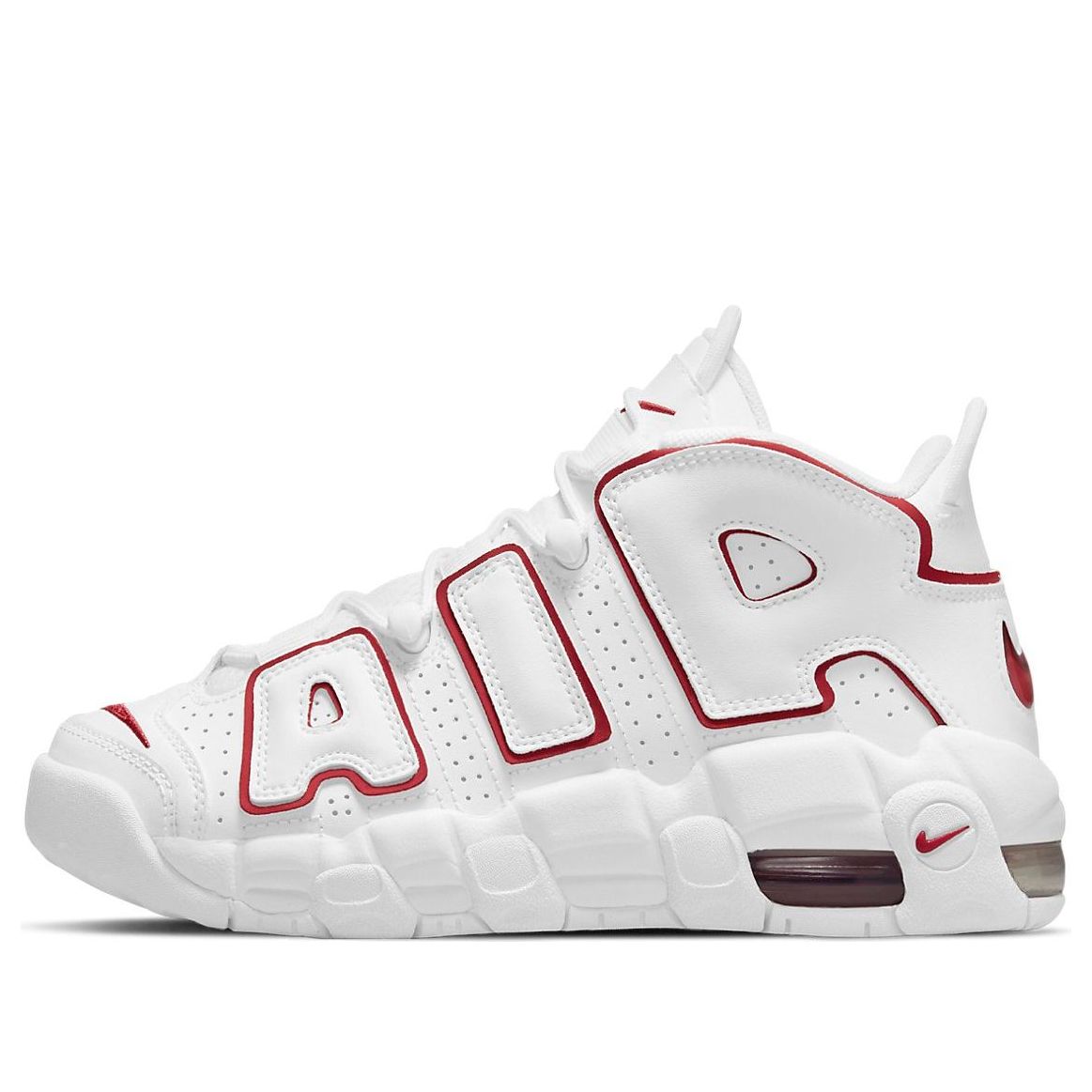 Nike Air More Uptempo White Varsity Red 2021