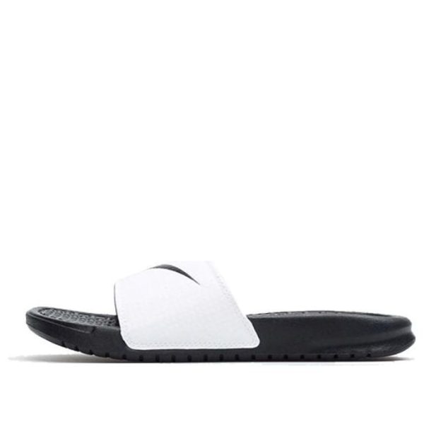 Nike KLAPKI Benassi Swoosh Black White