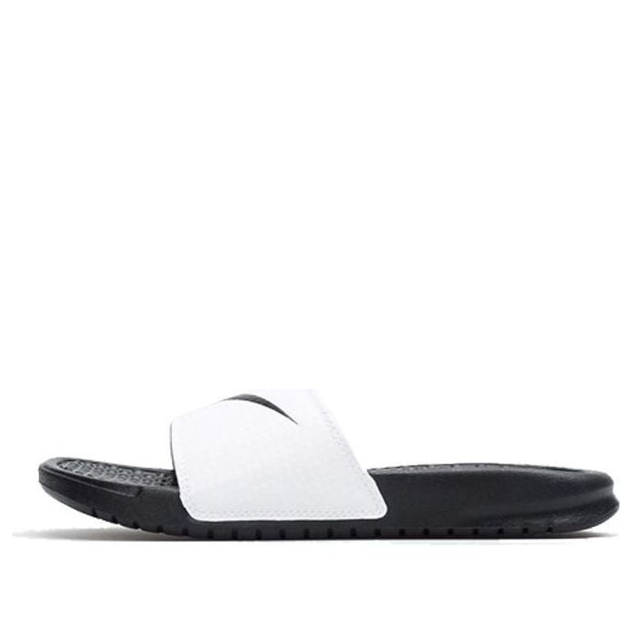 Nike KLAPKI Benassi Swoosh Black White