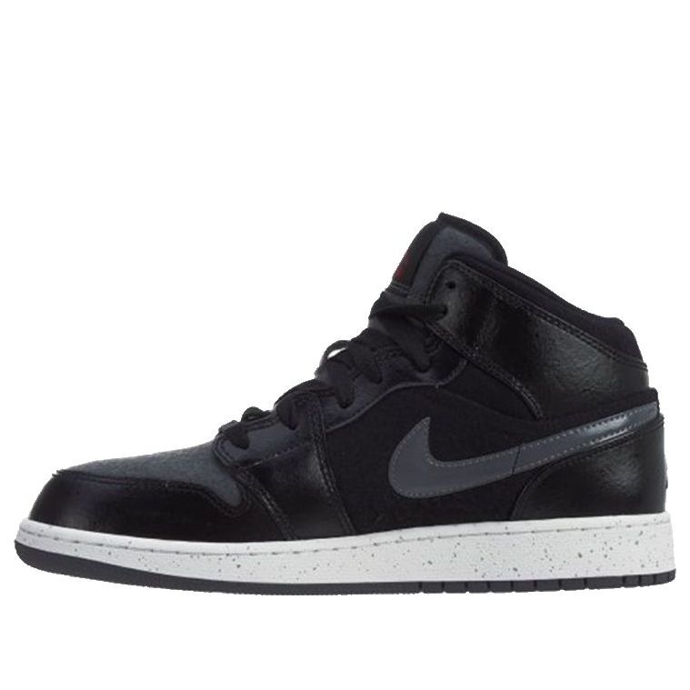 Air Jordan 1 Mid Premium Black Dark Grey