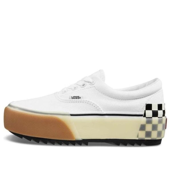 Vans Era Stacked White Checkerboard