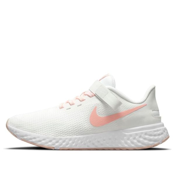 Nike Revolution 5 FlyEase Summit White Crimson Bliss