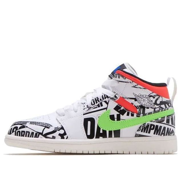 Air Jordan 1 Mid All Over Logos