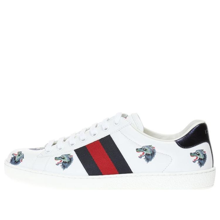 Gucci Ace Leather Wolf