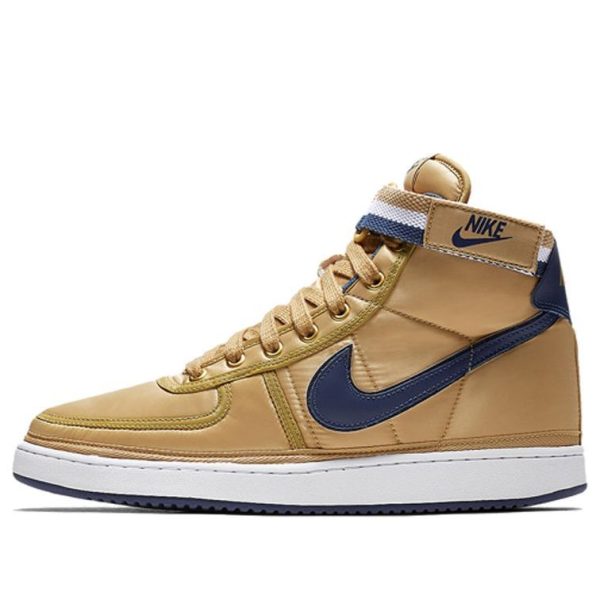 Nike Vandal High Supreme Gold and Navy