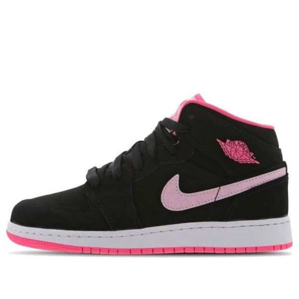 Air Jordan 1 Mid Black Digital Pink