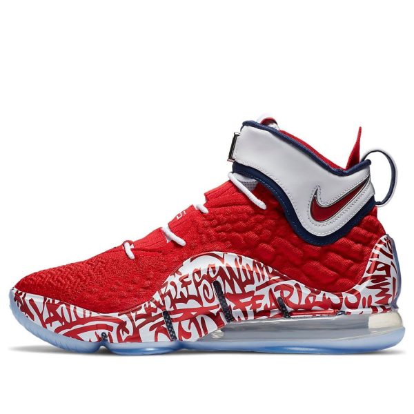 Nike LeBron 17 LeBron 4 Red Graffiti