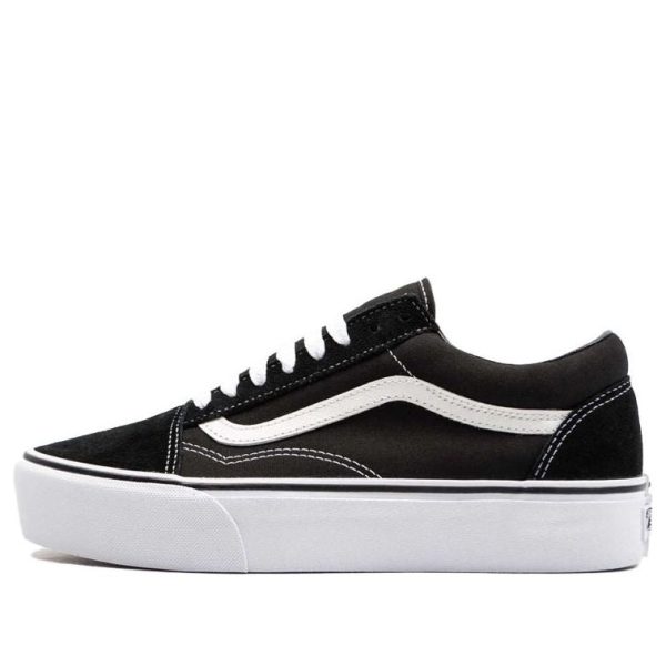 Vans Old Skool Platform Black White