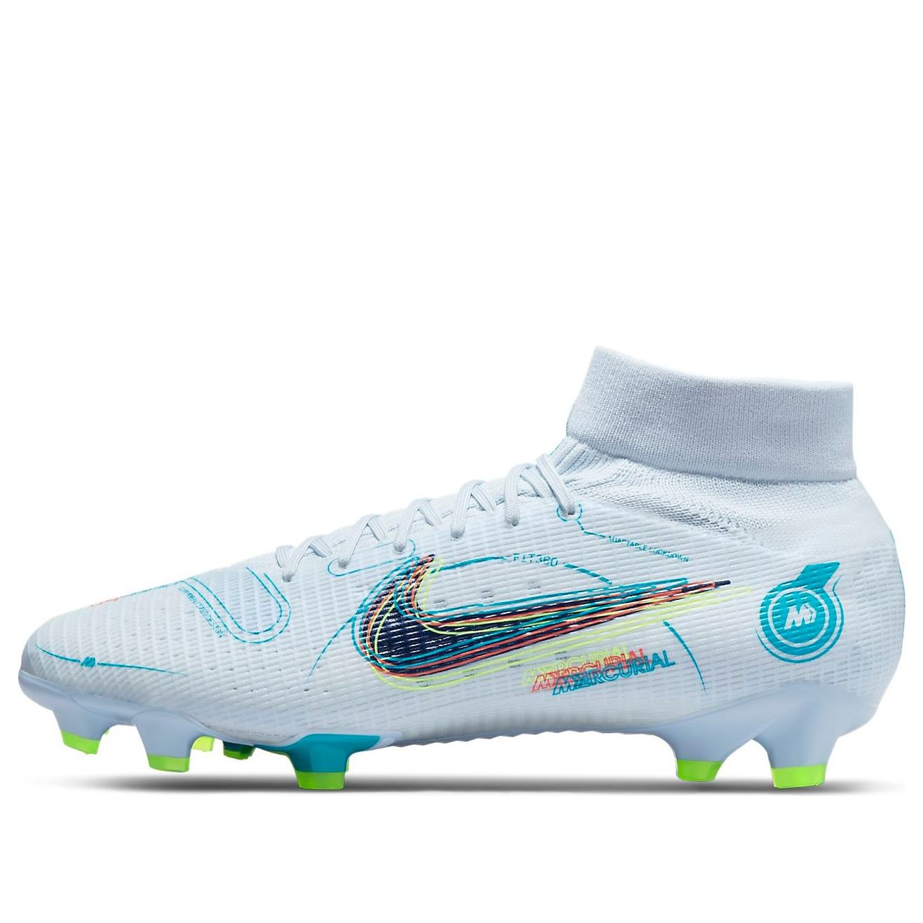Nike Mercurial Superfly 8 Pro FG Grey Light Marine