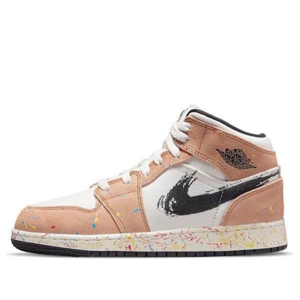 Air Jordan 1 Mid SE Brushstroke Paint Splatter