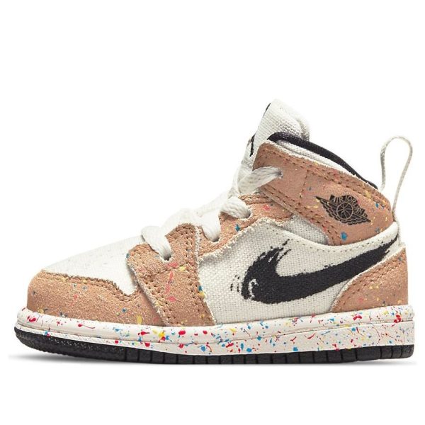 Air Jordan 1 Mid SE Brushstroke Paint Splatter