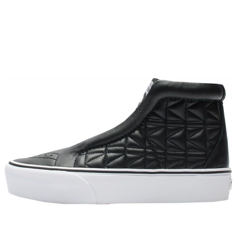 Vans SK8-Hi Laceless Platform Karl Lagerfeld Quilt Black White