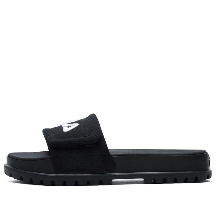FILA Stylish Cozy Flat Heel Sports Slippers Black