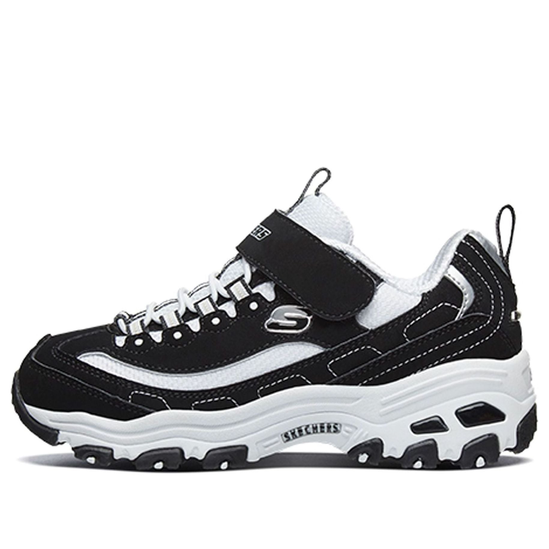 Skechers DLites Low-Top Running Shoes K White/Black
