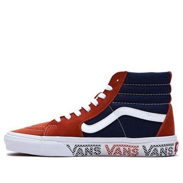 Vans Sk8-hi Orange Blue Splicing Black Brown