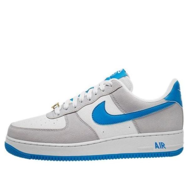 Nike Air Force 1 07 LV8 EMB Grey Fog Light Photo Blue