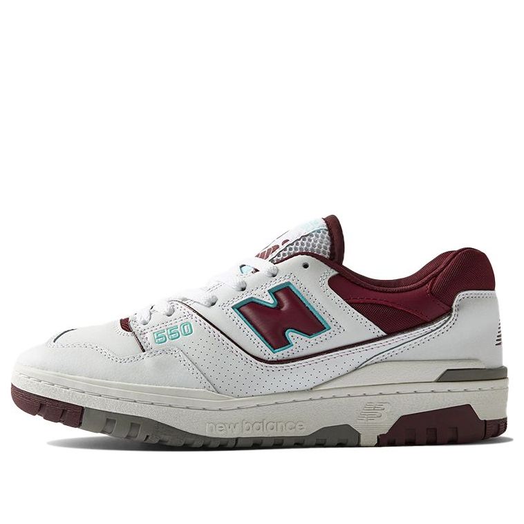 New Balance 550 Burgundy Turquoise