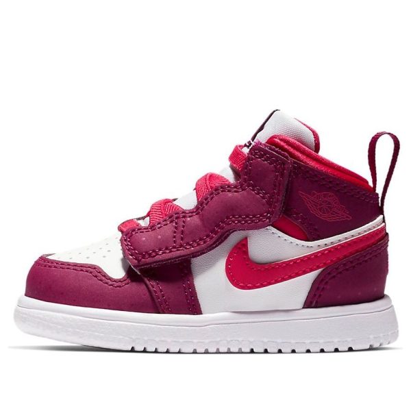 Air Jordan 1 Mid Alt Rose Red White Black