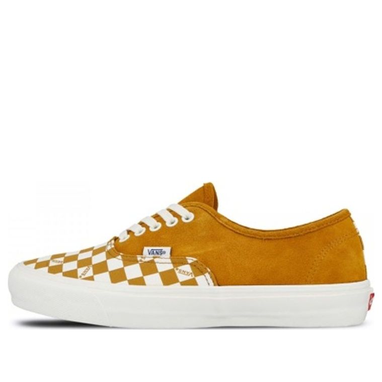 Vans OG Authentic LX Buckthorn Brown Checkerboard Toe