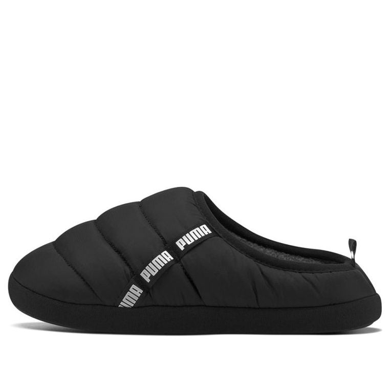 PUMA Scuff Slippers Black White