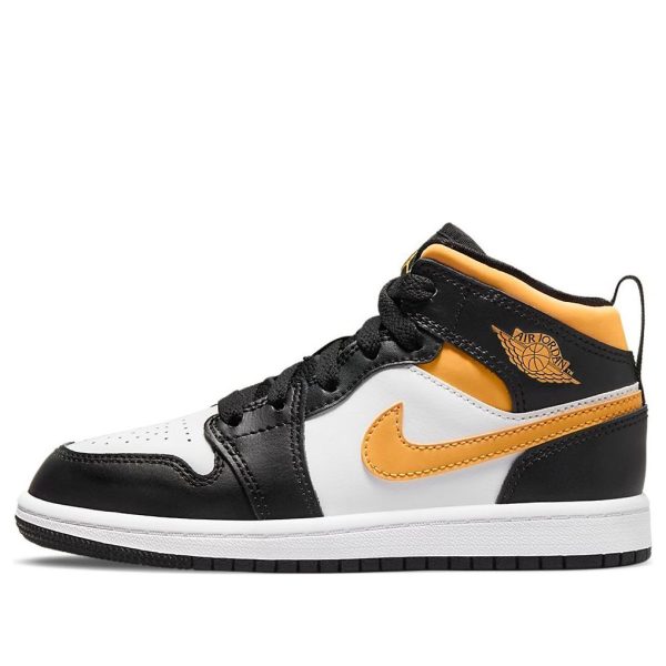 Air Jordan 1 Mid Black University Gold