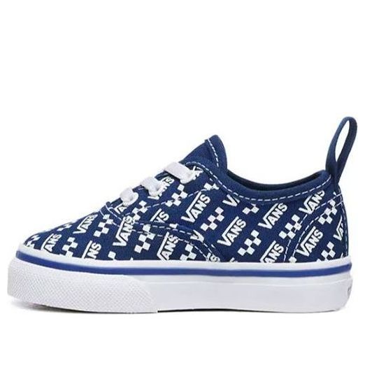 Vans Authentic Elastic Laces Logo Repeat - True Blue